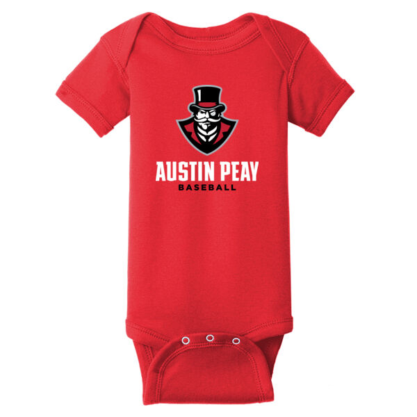APSU Baseball  - Infant Short Sleeve Baby Rib Bodysuit Thumbnail