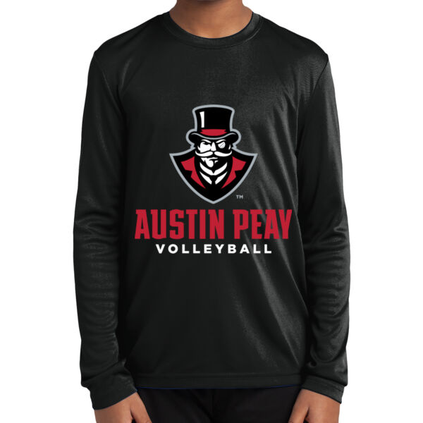 APSU Volleyball  - Youth Long Sleeve PosiCharge ® Competitor Tee Thumbnail