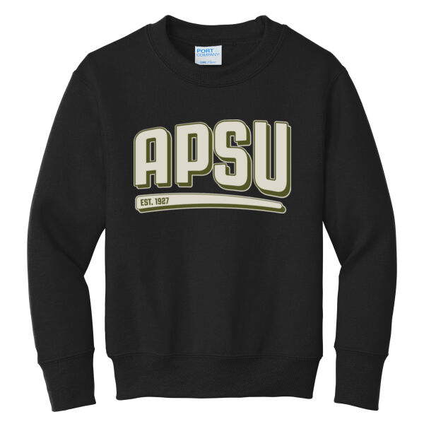 MILITARY- APSU Est.1927 - Youth Core Fleece Crewneck Sweatshirt Thumbnail