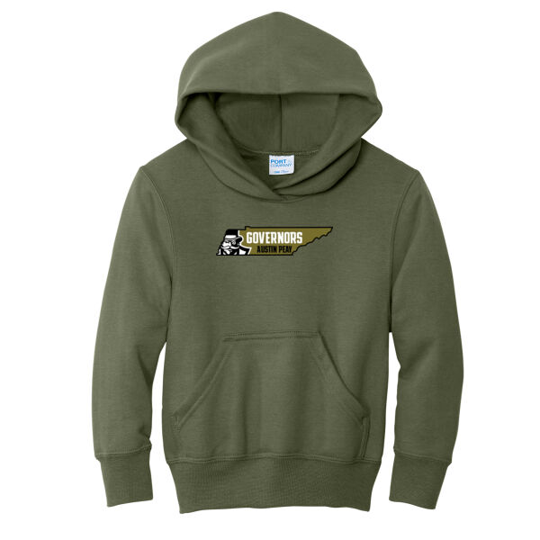 MILITARY- APSU STATE - Youth Core Fleece Pullover Hooded Sweatshirt Thumbnail