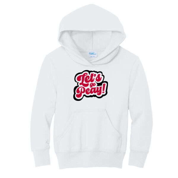 Lets Go Peay  - Youth Core Fleece Pullover Hooded Sweatshirt Thumbnail