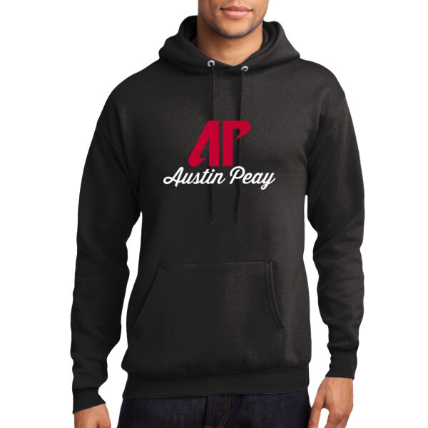 Austin Peay Cursive  - Core Fleece Pullover Hooded Sweatshirt Thumbnail