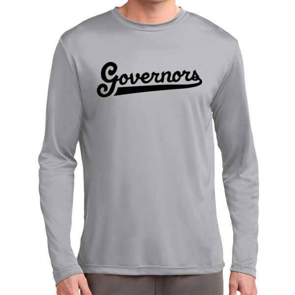 Governors Script  - Tall Long Sleeve PosiCharge ® Competitor Tee Thumbnail