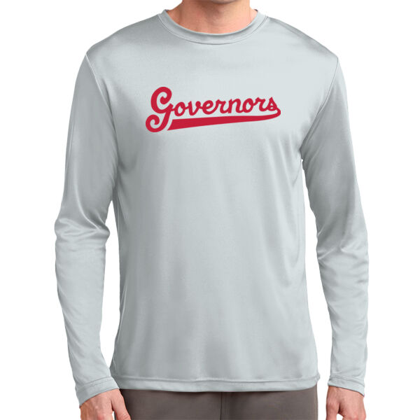 Governors Script  - Tall Long Sleeve PosiCharge ® Competitor Tee Thumbnail