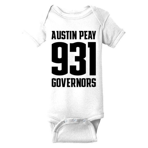 931 Stacked  - Infant Short Sleeve Baby Rib Bodysuit Thumbnail