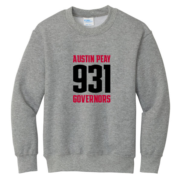 931 Stacked  - Youth Core Fleece Crewneck Sweatshirt Thumbnail