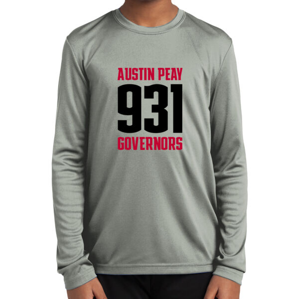 931 Stacked  - Youth Long Sleeve PosiCharge ® Competitor Tee Thumbnail
