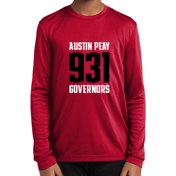 931 Stacked  - Youth Long Sleeve PosiCharge ® Competitor Tee Thumbnail