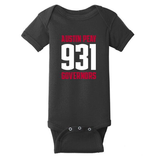 931 Stacked  - Infant Short Sleeve Baby Rib Bodysuit Thumbnail