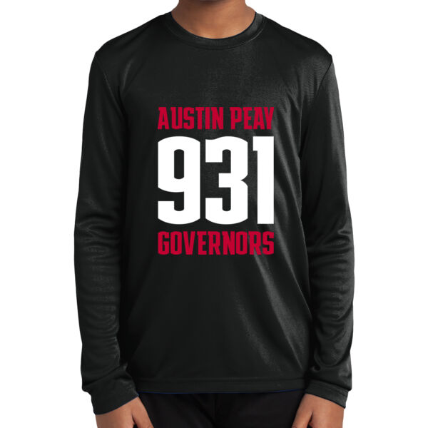931 Stacked  - Youth Long Sleeve PosiCharge ® Competitor Tee Thumbnail