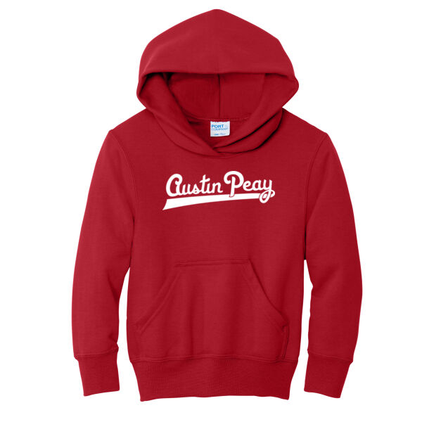 Austin Peay AP Retro - Youth Core Fleece Pullover Hooded Sweatshirt Thumbnail