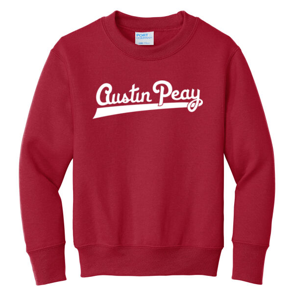 Austin Peay AP Retro - Youth Core Fleece Crewneck Sweatshirt Thumbnail