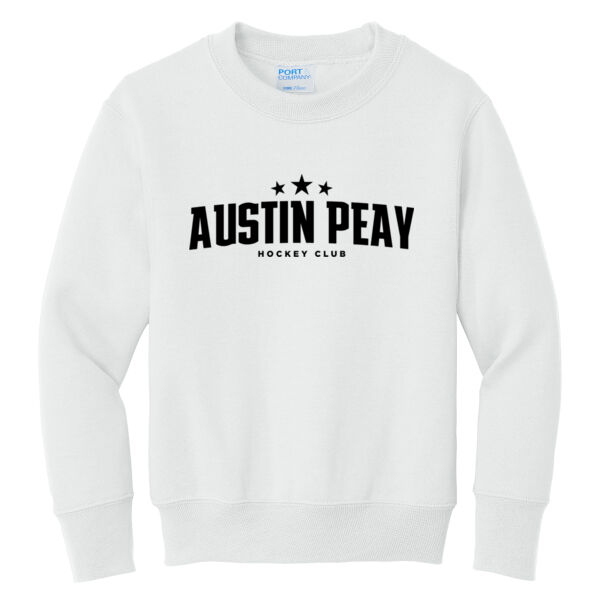 Austin Peay Hockey Club  - Youth Core Fleece Crewneck Sweatshirt Thumbnail