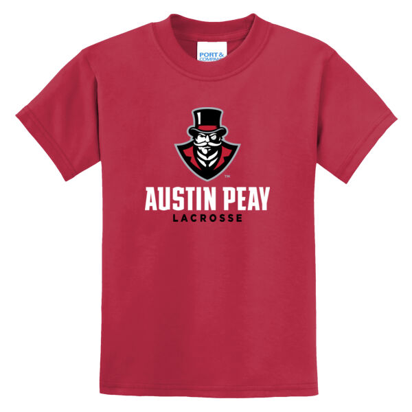 APSU Lacrosse - Youth Core Blend Tee Thumbnail